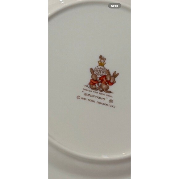 Vintage Rare pattern Bunnykins Bone Two China Place settings - Picture 3 of 11